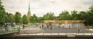 3D-bild över området Västlänken.